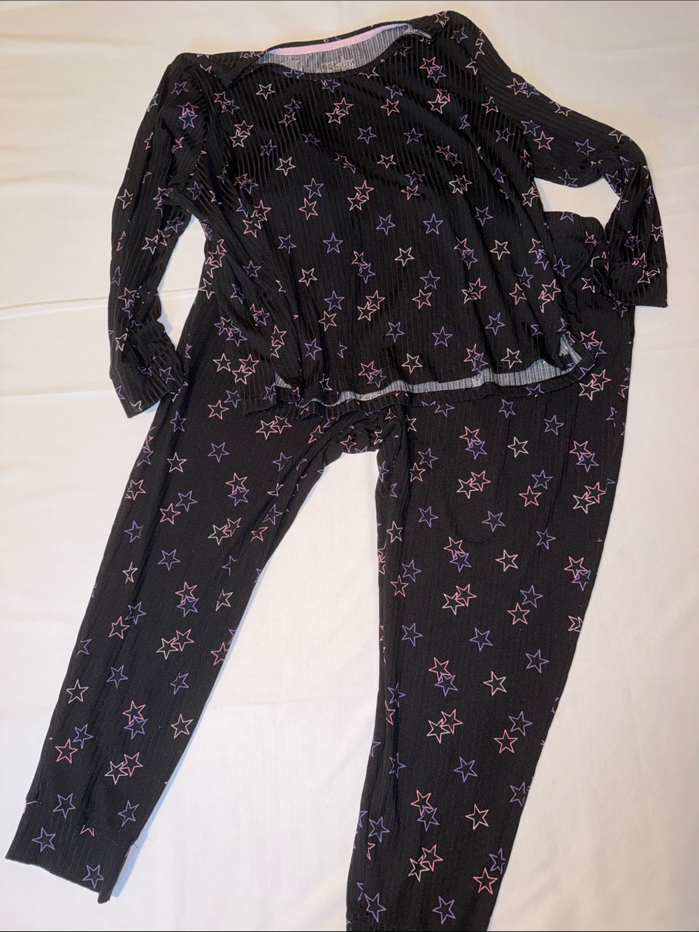 Women's Plus Size Lightweight Long Sleeve Pajama Set See Description for Size